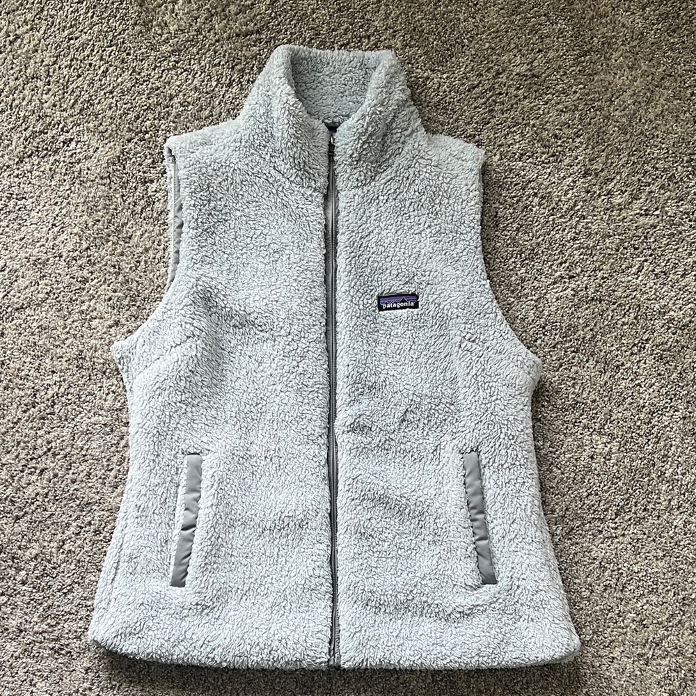Cozy Patagonia Gray Fleece Vest